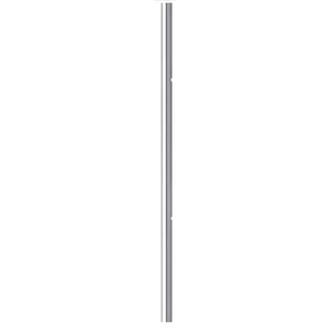 Poteau inox, tube rond, pré-percé pour pince à verre, avec trou 2xM8 (AISI 304), différentes dimensions