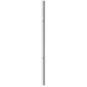 Poteau inox, tube rond, pré-percé pour pince à verre, avec trou 4xM8 90° (AISI 304), différentes dimensions