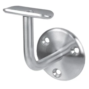 Support de main courante pour tube rond, inox (AISI 304), différentes dimensions