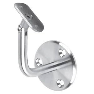 Support de main courante pour tube rond, articulé, inox (AISI 304), différentes dimensions