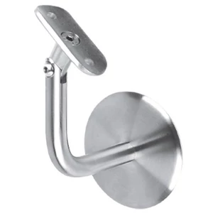 Support de main courante pour tube rond, articulé, inox (AISI 304), différentes dimensions