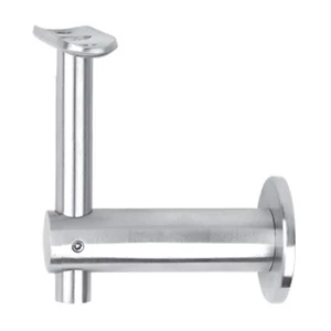 Support de main courante pour tubes ronds et carrés, à fixer sur tubes carrés, réglable en hauteur, inox (AISI 304), différentes dimensions