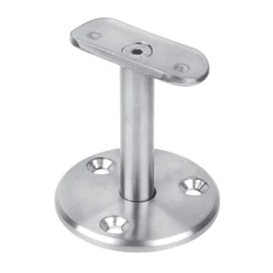 Support de main courante pour tube rond et carré, à visser, inox (AISI 304), différentes dimensions
