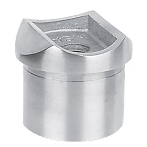 Support de main courante et connecteur pour tube rond, pour tube rond, inox (AISI 304), différentes dimensions