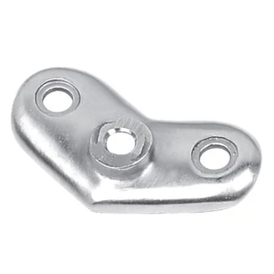 Plaque de support 135° pour tube rond, inox (AISI 304), différentes dimensions
