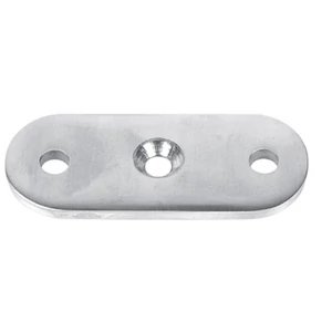 Plaque de support pour tube carré, inox (AISI 304)
