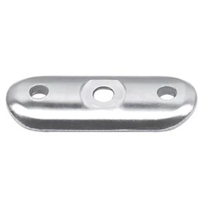 Plaque de support pour tube rond, inox (AISI 304), différentes dimensions