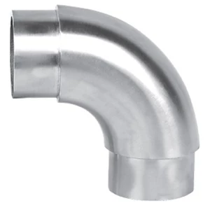Coude 90°, inox (AISI 304), différentes dimensions