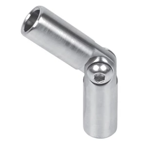 Raccord de barres orientable, inox (AISI 316), différentes dimensions