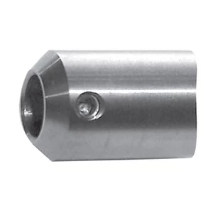 Support de barre à fixer sur tube rond ou carré, inox (AISI 304), différentes dimensions