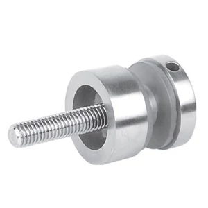 Point de fixation pour verre à fixer sur plat, inox (AISI 304)