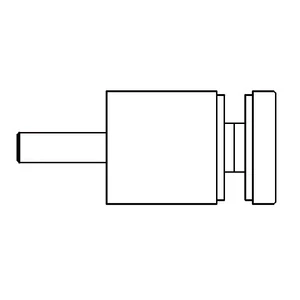 Point de fixation pour verre à fixer sur plat, long, inox (AISI 304), différentes dimensions