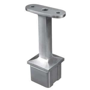 Support de main courante pour tube carré ou rond, inox (AISI 304)