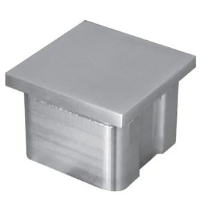 Embout pour tube carré, inox (AISI 304)