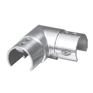 Raccord à 90° pour tubes à rainure, horizontal, inox (AISI 304)