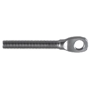 Goupille filetée avec œillet pour borne à fourche, inox (AISI 316)