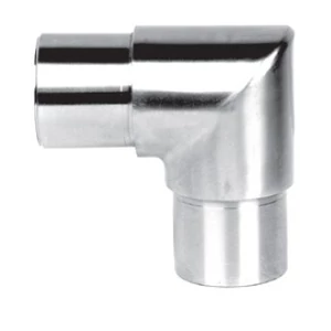 Raccord à 90°, inox (AISI 316), poli miroir