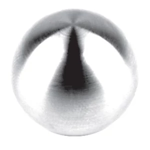 Boule pleine avec trou borgne (embout pour barre, AISI 316, poli miroir), différentes dimensions
