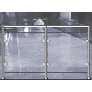 Garde-corps en verre inox avec câble inox