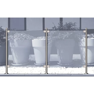 Garde-corps en verre inox