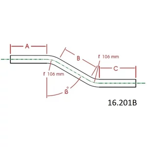 Tube coude à angle - production sur demande, inox (AISI 304)