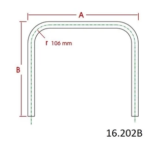 Tube coude à angle - production sur demande, inox (AISI 304)