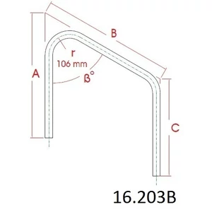 Tube coude à angle - production sur demande, inox (AISI 304)
