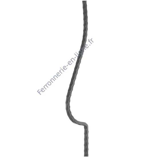 accessoire de ferronnerie, barreau en fer forgé