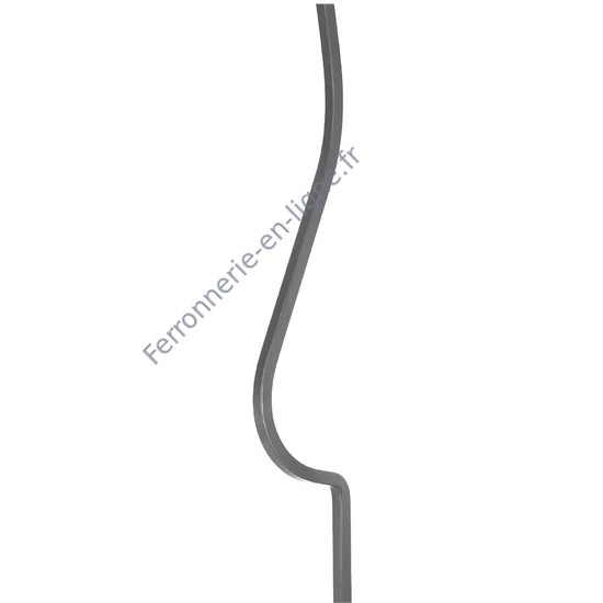 accessoire de ferronnerie, barreau en fer forgé