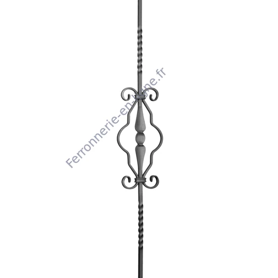 accessoire de ferronnerie, barreau en fer forgé