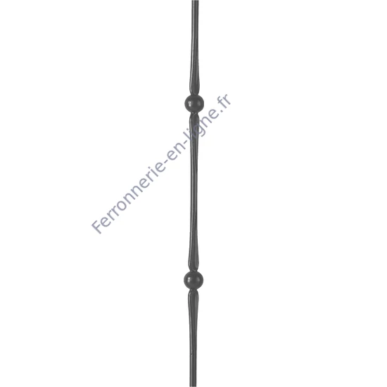 accessoire de ferronnerie, barreau en fer forgé
