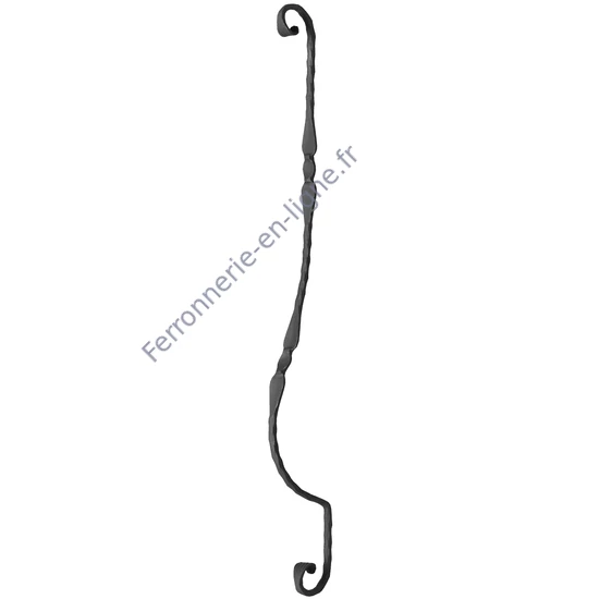 accessoire de ferronnerie, barreau en fer forgé