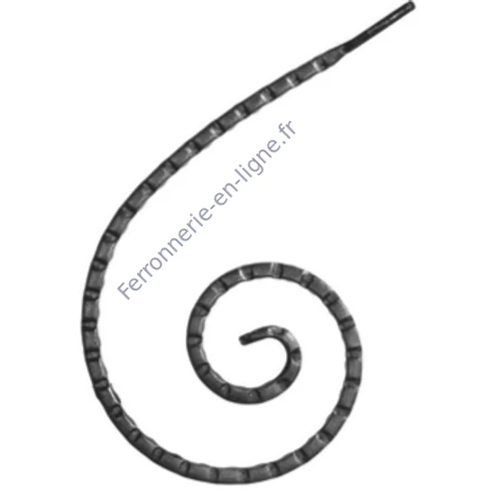 accessoire de ferronnerie, volute en fer forgé