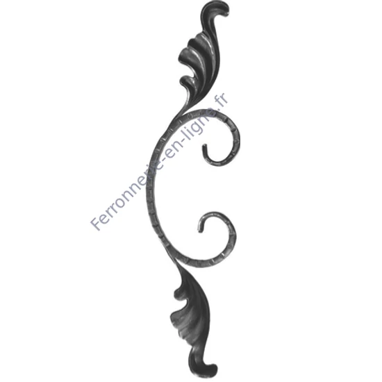 accessoire de ferronnerie, volute en fer forgé