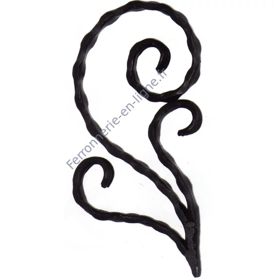 accessoire de ferronnerie, volute en fer forgé