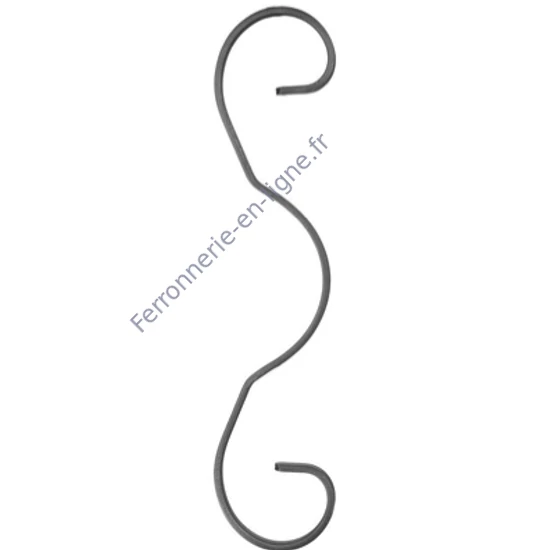 accessoire de ferronnerie, volute en fer forgé