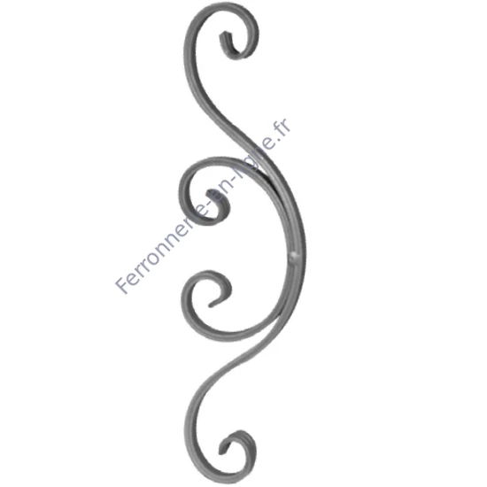 accessoire de ferronnerie, volute en fer forgé