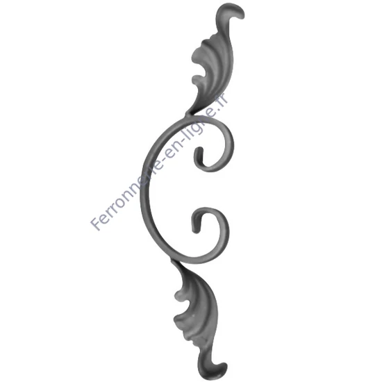 accessoire de ferronnerie, volute en fer forgé