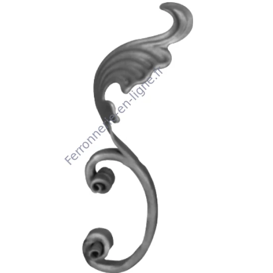 accessoire de ferronnerie, volute en fer forgé