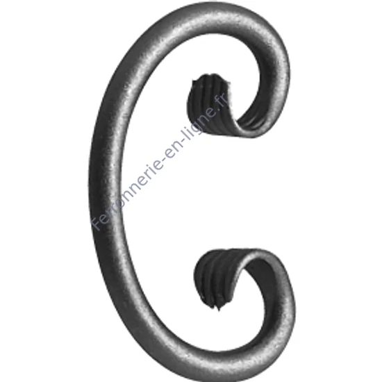accessoire de ferronnerie, volute en fer forgé