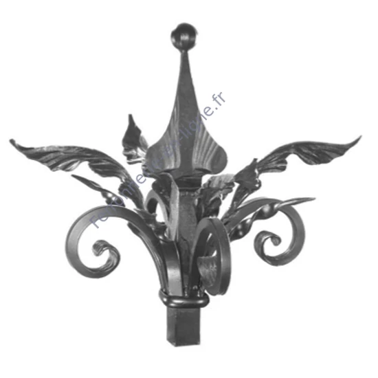 décoration en fer forgé, pointe de lance