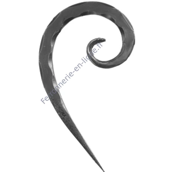 accessoire de ferronnerie, volute en fer forgé