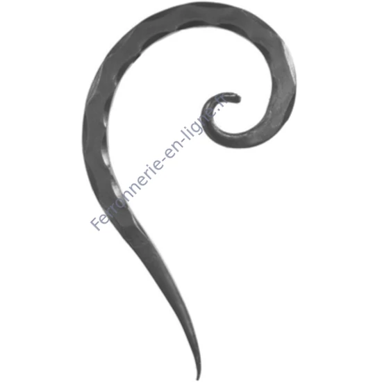 accessoire de ferronnerie, volute en fer forgé