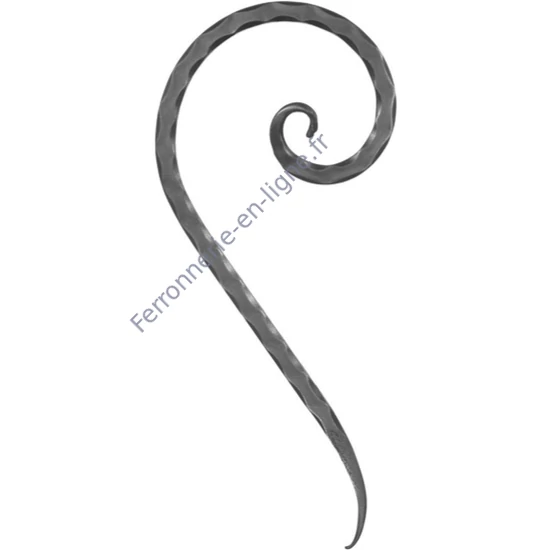 accessoire de ferronnerie, volute en fer forgé