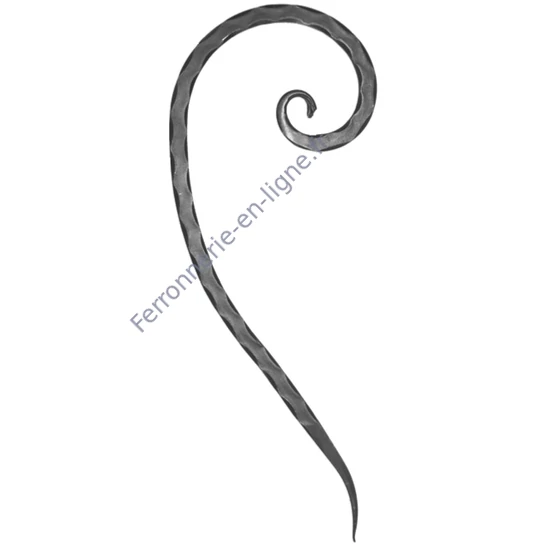 accessoire de ferronnerie, volute en fer forgé