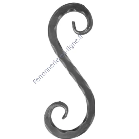 accessoire de ferronnerie, volute en fer forgé