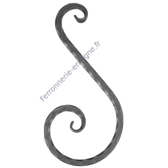 accessoire de ferronnerie, volute en fer forgé