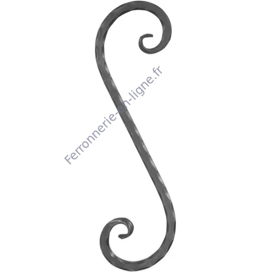 accessoire de ferronnerie, volute en fer forgé