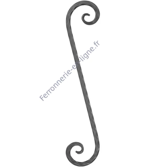accessoire de ferronnerie, volute en fer forgé