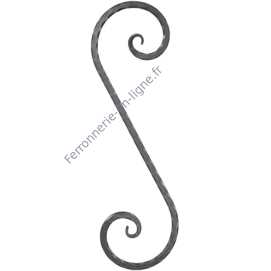 accessoire de ferronnerie, volute en fer forgé